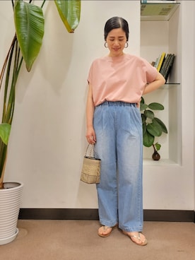 「かぐれ」｜浪口　絵美さん（レディース・164cm）の夏コーディネート