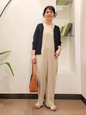 「URBAN RESEARCH DOORS（アーバンリサーチドアーズ）のアイテム（オールインワン・サロペット）」を使った、浪口　絵美さん（レディース・164cm）の夏コーディネート