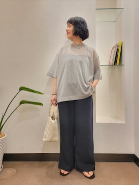 「IPANEMA（イパネマ）のアイテム」を使った、浪口　絵美さん（レディース・164cm）の春コーディネート