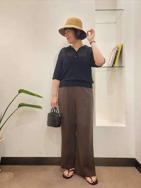 「IPANEMA（イパネマ）のアイテム」を使った、浪口　絵美さん（レディース・164cm）の春コーディネート