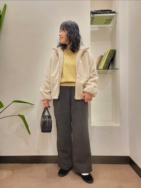 「アイテム（その他シューズ）」を使った、浪口　絵美さん（レディース・164cm）の冬コーディネート