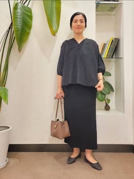 「MARCO BIANCHINI（マルコビアンチーニ）のアイテム」を使った、emiinamiiさん（レディース・164cm）の秋コーディネート