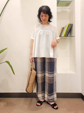 浪口　絵美さん（レディース・164cm）の夏コーディネート