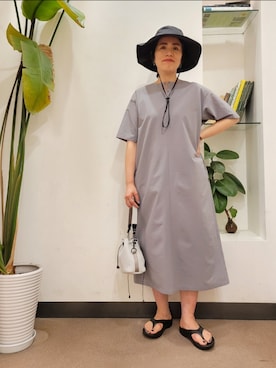 「AS2OV（アッソブ）のアイテム」を使った、浪口　絵美さん（レディース・164cm）の夏コーディネート