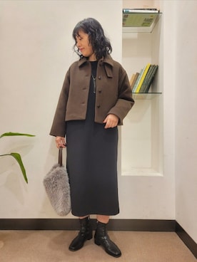「アーバンリサーチドアーズ」｜「アイテム（アクセサリー）」を使った、浪口　絵美さん（レディース・164cm）の秋コーディネート