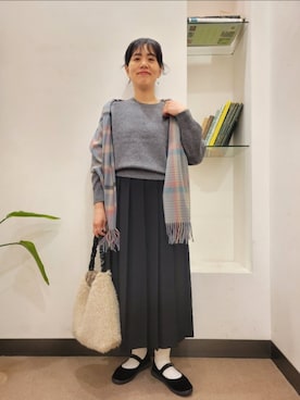 「アイテム（その他シューズ）」を使った、浪口　絵美さん（レディース・164cm）の秋コーディネート