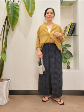 「かぐれ」｜浪口　絵美さん（レディース・164cm）の夏コーディネート