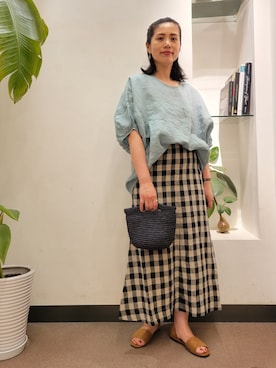 浪口　絵美さん（レディース・164cm）の夏コーディネート