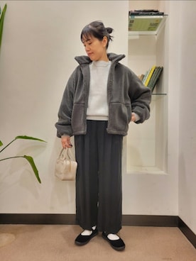 「アイテム（テーラードジャケット）」を使った、浪口　絵美さん（レディース・164cm）の冬コーディネート