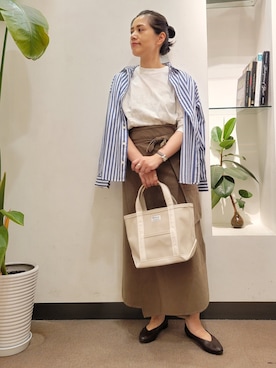 「ORCIVAL（オーシバル）のアイテム」を使った、emiinamiiさん（レディース・164cm）の秋コーディネート