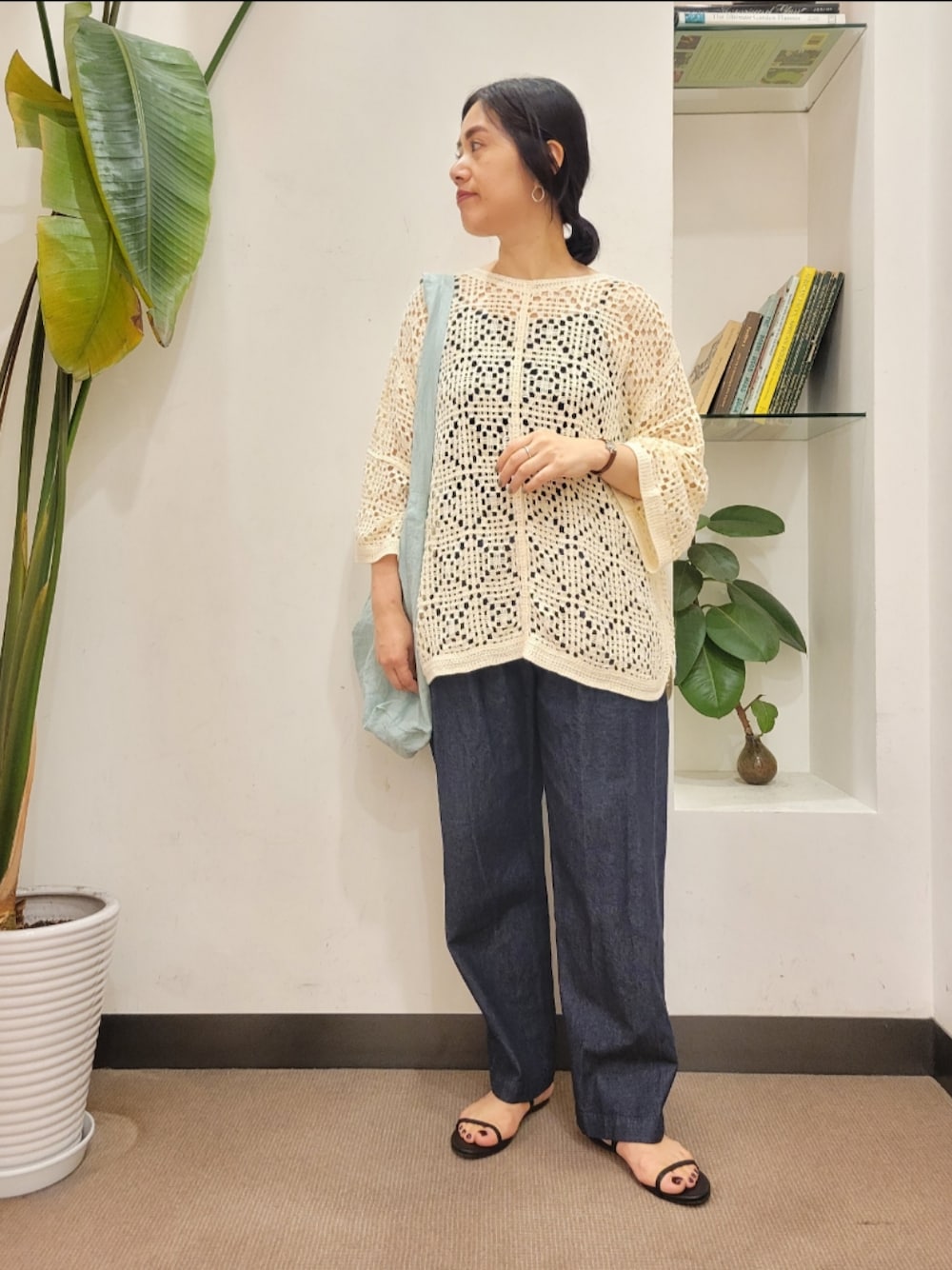 美品 かぐれ kagure オープンワーク 2wayニット 鍵あみニット かぐれ（カグレ）の「オープンワーク2WAYニット（ニット
