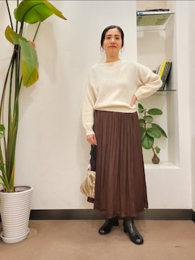 浪口 絵美さん(レディース・164cm)の冬コーディネート