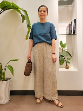 「うしろリボン」｜emiinamiiさん（レディース・164cm）の夏コーディネート