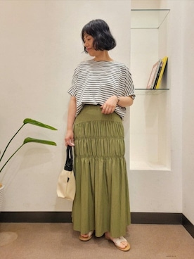 「Drifter（ドリフター）のアイテム（バッグ）」を使った、浪口　絵美さん（レディース・164cm）の春コーディネート
