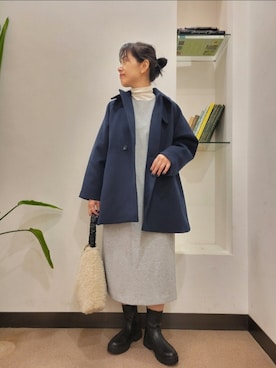 「アイテム（ワンピース/ドレス）」を使った、浪口　絵美さん（レディース・164cm）の冬コーディネート