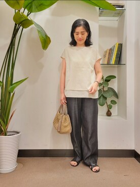 浪口　絵美さん（レディース・164cm）の夏コーディネート