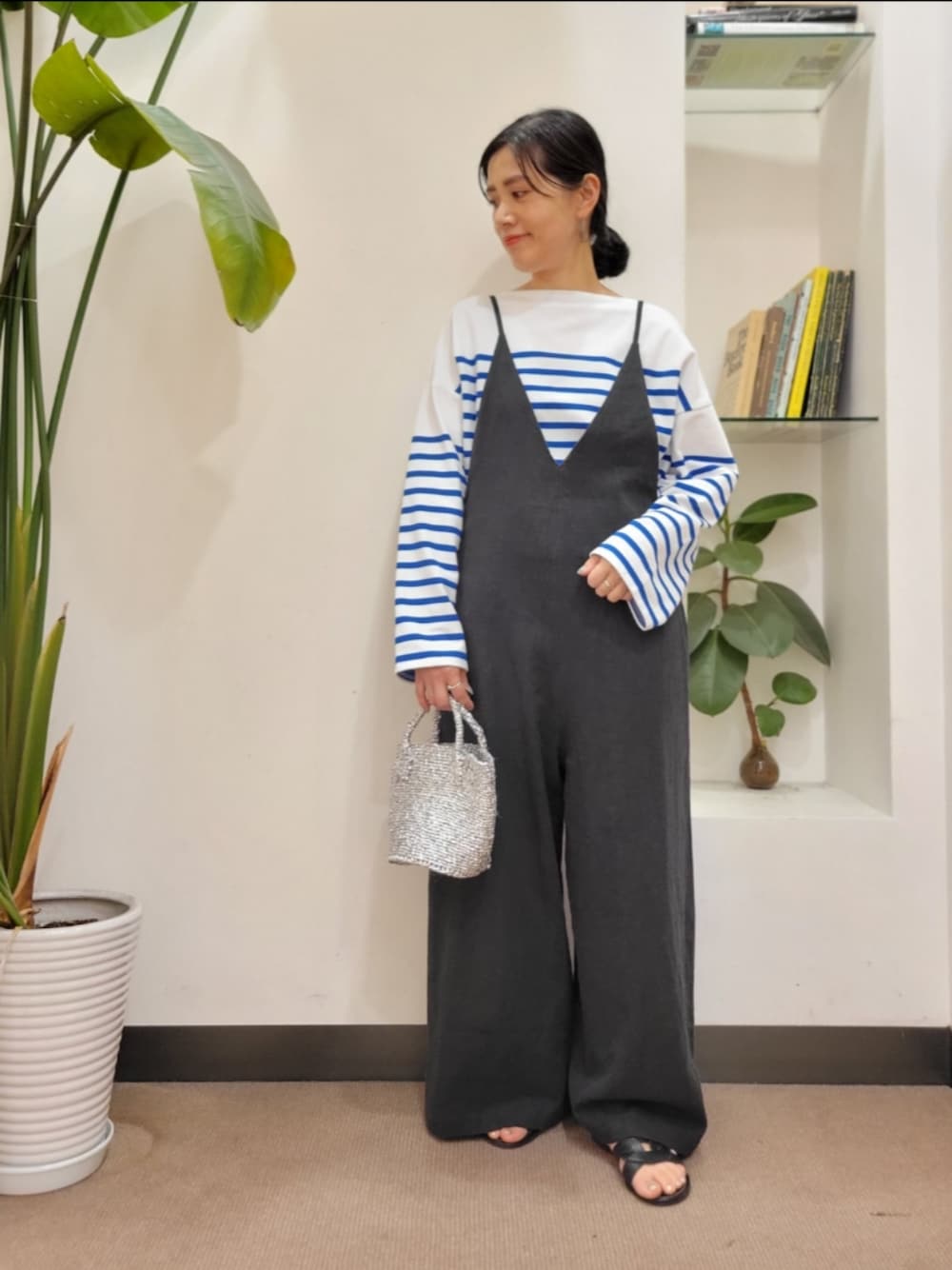 FORK&SPOON コットンリネンサロペットパンツを使ったショップ