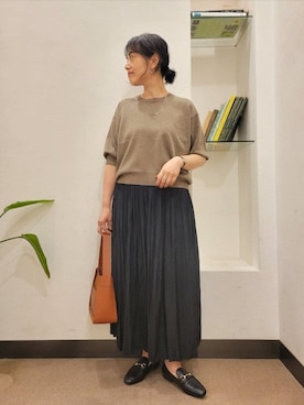 「アーバンリサーチドアーズ」｜「アイテム（アクセサリー）」を使った、浪口　絵美さん（レディース・164cm）の秋コーディネート