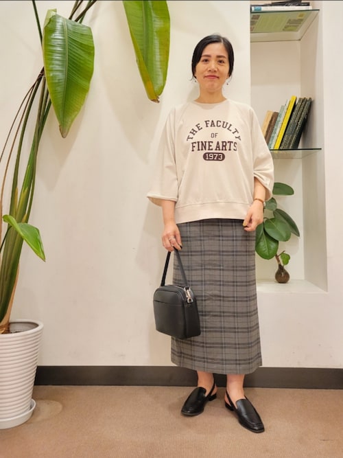 URBAN RESEARCH DOORS tシャツ Tシャツ ミニ裏毛BIGスリーブロゴ