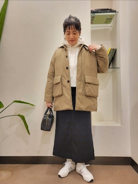 「FORK&SPOON（フォークアンドスプーン）のアイテム」を使った、浪口　絵美さん（レディース・164cm）の冬コーディネート