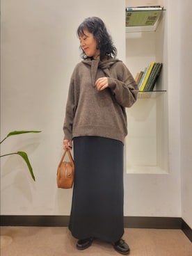 「HARUTA（ハルタ）の『別注』HARUTA×DOORS　キルトローファー（ローファー）」を使った、浪口　絵美さん（レディース・164cm）の秋コーディネート