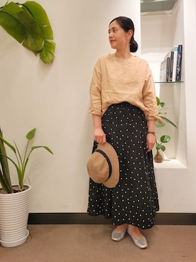 「orcival」｜「アイテム（パンプス）」を使った、emiinamiiさん（レディース・164cm）の春コーディネート