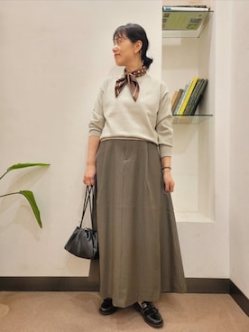 「アイテム（財布/小物）」を使った、浪口　絵美さん（レディース・164cm）の秋コーディネート