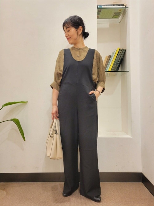 セール】FORK&SPOON Uネックプラケットオーバーオール（ワンピース
