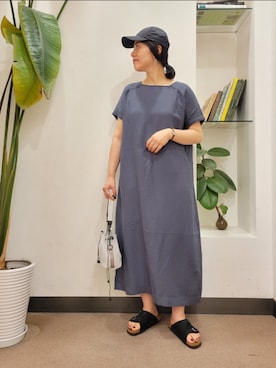 「AS2OV（アッソブ）のアイテム」を使った、浪口　絵美さん（レディース・164cm）の夏コーディネート