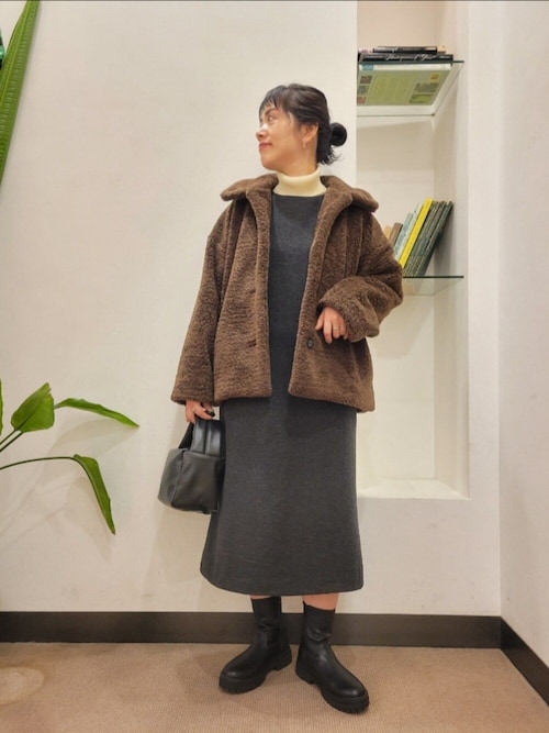 セール】【再入荷】コクーンシルエットボアコート（その他アウター