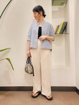 「TAW&TOE（トーアンドトー）のアイテム」を使った、浪口　絵美さん（レディース・164cm）の夏コーディネート