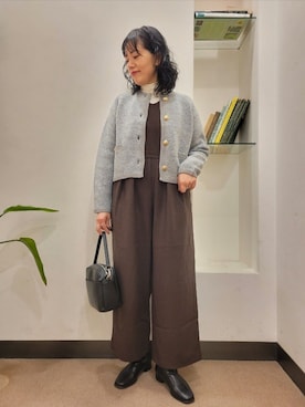 「アーバンリサーチドアーズ」｜「アイテム（ワンピース/ドレス）」を使った、浪口　絵美さん（レディース・164cm）の秋コーディネート