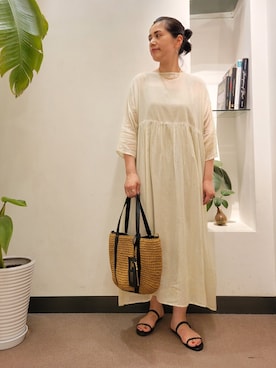 「ピグメント」｜「アイテム（アクセサリー）」を使った、emiinamiiさん（レディース・164cm）の夏コーディネート