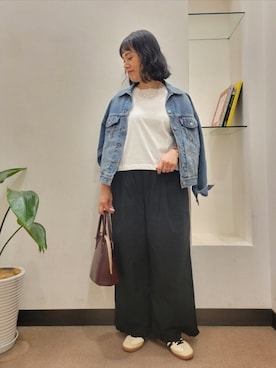 「Levi's（リーバイス）のアイテム（ジャケット/アウター）」を使った、浪口　絵美さん（レディース・164cm）の秋コーディネート