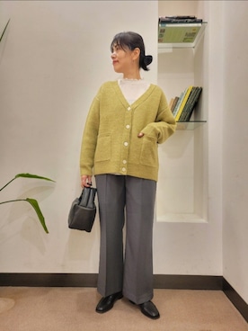 「URBAN RESEARCH DOORS（アーバンリサーチドアーズ）のアイテム（ハンドバッグ）」を使った、浪口　絵美さん（レディース・164cm）の冬コーディネート