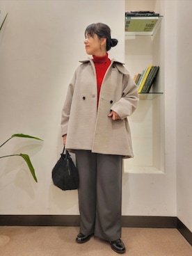 「URBAN RESEARCH DOORS(アーバンリサーチドアーズ)のアイテム(その他パンツ)」を使った、浪口 絵美さん(レディース・164cm)の冬コーディネート