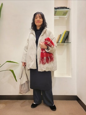 「アイテム（その他シューズ）」を使った、浪口　絵美さん（レディース・164cm）の冬コーディネート