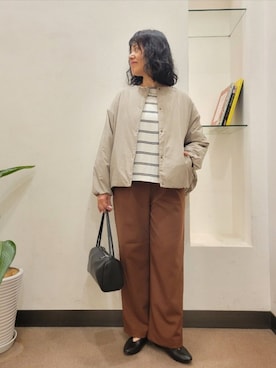「FORK&SPOON（フォークアンドスプーン）のアイテム」を使った、浪口　絵美さん（レディース・164cm）の秋コーディネート