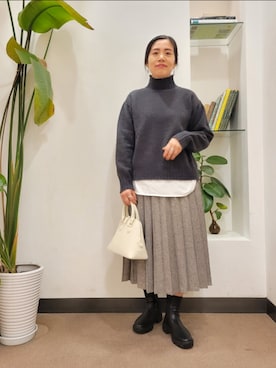 浪口　絵美さん（レディース・164cm）の冬コーディネート