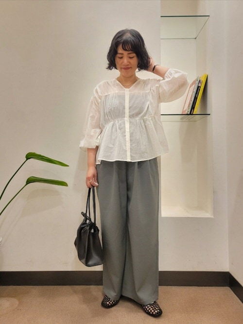 Salsation スーパーワイド アンクルパンツXS Angora 3サイズ展開』『UR TECH』完声/涼ギャザーワイドパンツ（その他パンツ