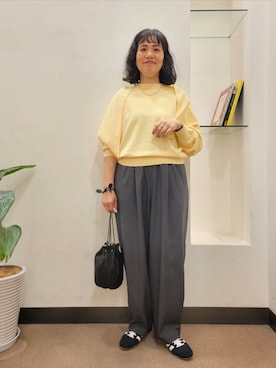 「URBAN RESEARCH DOORS(アーバンリサーチドアーズ)のアイテム(ネックレス)」を使った、浪口 絵美さん(レディース・164cm)の秋コーディネート