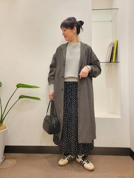 「かぐれ（カグレ）のアイテム」を使った、浪口　絵美さん（レディース・164cm）の春コーディネート