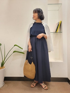 「FORK&SPOON（フォークアンドスプーン）のアイテム」を使った、浪口　絵美さん（レディース・164cm）の夏コーディネート