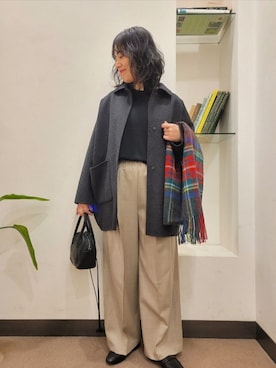 「URBAN RESEARCH DOORS WOMENS」｜「アイテム（パンプス）」を使った、浪口　絵美さん（レディース・164cm）の秋コーディネート