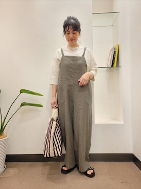 「リネン」｜浪口　絵美さん（レディース・164cm）の春コーディネート
