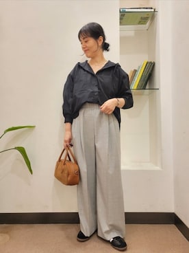 「アーバンリサーチドアーズ」｜「アイテム（アクセサリー）」を使った、浪口　絵美さん（レディース・164cm）の秋コーディネート