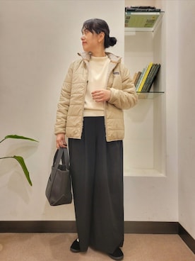 「URBAN RESEARCH DOORS WOMENS」｜「アイテム（ジャケット/アウター）」を使った、浪口　絵美さん（レディース・164cm）の冬コーディネート