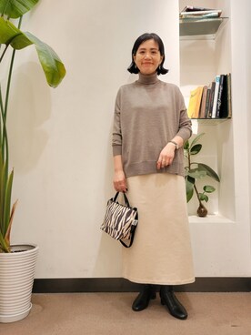 浪口 絵美さん(レディース・164cm)の冬コーディネート