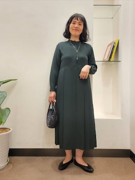 「URBAN RESEARCH DOORS(アーバンリサーチドアーズ)のアイテム(ネックレス)」を使った、浪口 絵美さん(レディース・164cm)の秋コーディネート