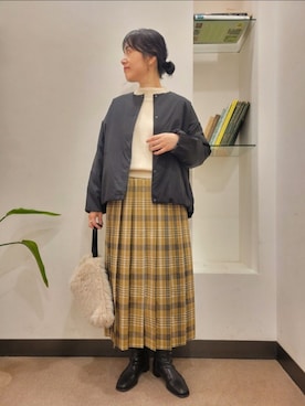 「RODE SKO（ロデスコ）のアイテム」を使った、浪口　絵美さん（レディース・164cm）の秋コーディネート